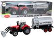 Opakowanie Traktor z cysterną na napęd czerwony