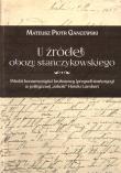 Okładka książki U źródeł obozu stańczykowskiego