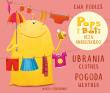 Ubrania i pogoda. Pops i Boti uczą angielskiego. Autor: Podleś Ewa. Dadada.pl Okładka książki Ubrania i pogoda. Pops i Boti uczą angielskiego