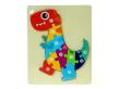 Opakowanie Układanka drewniana puzzle dinozaur edukacyjna
