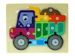 Opakowanie Układanka drewniana puzzle pojazdy