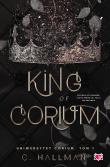 Uniwersytet Corium T.1 King of Corium. Autor: Hallman C., Małgorzata Hayles, Magdalena Kawka. Dadada.pl Okładka książki Uniwersytet Corium T.1 King of Corium