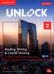 Unlock Level 2 Reading, Writing and Critical Thinking Student's Book with Digital Pack. Autor: O'Neill Richard, Lewis Michele, Sowton Chris. Dadada.pl Okładka książki Unlock Level 2 Reading, Writing and Critical Thinking Student's Book with Digital Pack