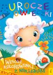 Okładka książki Urocze Owieczki Wesołe kolorowanki z naklejkami
