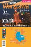 Okładka książki Warszawa 'moje miasto' Atlas aglomeracji 1:16 000