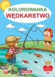 Wędkarstwo. Kolorowanka. Autor: Natasza Korpik. Dadada.pl Okładka książki Wędkarstwo. Kolorowanka