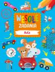 Wesołe zadania. Auta. Autor: Monika Kalinowska. Dadada.pl Okładka książki Wesołe zadania. Auta