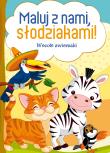Wesołe zwierzaki. Maluj z nami, słodziakami!. Autor: Opracowanie zbiorowe. Dadada.pl Okładka książki Wesołe zwierzaki. Maluj z nami, słodziakami!