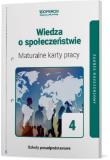 Wiedza o społeczeństwie maturalne karty pracy 4 liceum i technikum zakres rozszerzony. Autor: Iwona Walendziak, Walczyk Mikołaj. Dadada.pl Okładka książki Wiedza o społeczeństwie maturalne karty pracy 4 liceum i technikum zakres rozszerzony