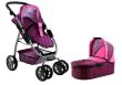 Wózek dla lalek Alice. Spacerówka, gondola 2w1. Wydawca: Leantoys. Dadada.pl Opakowanie Wózek dla lalek Alice. Spacerówka, gondola 2w1