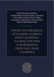 Okładka książki Wpływ ONZ-owskiego standardu ochrony praw...