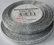 Opakowanie Wstążka brokatowa srebrna 6mmx22m