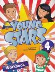 Young Stars 4 WB + QR. Autor: Marileni Malkogianni. Dadada.pl Okładka książki Young Stars 4 WB + QR