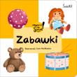 Zabawki. Otwarci na świat. Autor: Małgorzata Korbiel, Ewa Popławska. Dadada.pl Okładka książki Zabawki. Otwarci na świat