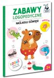 Zabawy logopedyczne. Naśladuj dźwięki. Autor:   Praca zbiorowa. Dadada.pl Okładka książki Zabawy logopedyczne. Naśladuj dźwięki