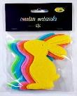 Opakowanie Zajaczki z filcu 10cm 10 szt mix