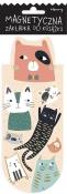 Opakowanie Zakładka magnetyczna owal Beżowe koty