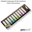 Opakowanie Zakładki indeksujące 12x44mm 10x20szt plastikowe
