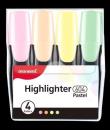 Opakowanie Zakreślacz 604 komplet 4szt pastel MONAMI