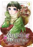 Zapiski zielarki. Tom 9. Autor: Ikki Nanao, Natsu Hyuuga, Nekokurage. Dadada.pl Okładka książki Zapiski zielarki. Tom 9