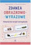 Zdania obrazkowo-wyrazowe Materiał do terapii samogłosek. Autor: Małgorzata Kobus, Marzena Polinkiewicz. Dadada.pl Okładka książki Zdania obrazkowo-wyrazowe Materiał do terapii samogłosek