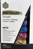 Opakowanie Zestaw 6 farb akrylowych