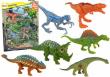 Opakowanie Zestaw figurki dinozaury kolorowe 6 szt