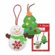 Opakowanie Zestaw kreatywny bałwan i choinka do uszycia 2szt