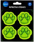 Opakowanie Zestaw naklejek odblaskowych Łapka 4szt