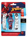 Zestaw zegarek cyfrowy z paskami do kolorowania Spiderman MV15531. Wydawca: Kids Euroswan. Dadada.pl Opakowanie Zestaw zegarek cyfrowy z paskami do kolorowania Spiderman MV15531