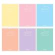 Opakowanie Zeszyt A5/60K kratka Pastel Color Blocking 1szt