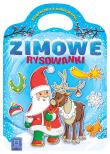 Zimowe rysowanki. Książeczka z naklejkami. Autor: Podgórska Anna. Dadada.pl Okładka książki Zimowe rysowanki. Książeczka z naklejkami