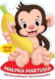 Zwierzakowe kolorowanki. Małpka Martusia. Autor:   Praca zbiorowa. Dadada.pl Okładka książki Zwierzakowe kolorowanki. Małpka Martusia