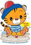 Zwierzakowe kolorowanki. Tygrysek Tadzik. Autor:   Praca zbiorowa. Dadada.pl Okładka książki Zwierzakowe kolorowanki. Tygrysek Tadzik