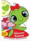 Zwierzakowe kolorowanki. Żółwinka Żaneta. Autor:   Praca zbiorowa. Dadada.pl Okładka książki Zwierzakowe kolorowanki. Żółwinka Żaneta