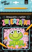 Zwierzątka. Zdrapywanka z rysikiem. Autor: Podgórska Anna. Dadada.pl Okładka książki Zwierzątka. Zdrapywanka z rysikiem