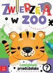 Zwierzęta w zoo. Łamigłówki przedszkolaka. Autor: Bator Agnieszka. Dadada.pl Okładka książki Zwierzęta w zoo. Łamigłówki przedszkolaka