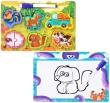 Opakowanie 2 w 1 puzzle drewno i tablica
