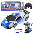 Opakowanie Auto robot 2W1 radiowóz policyjny R/C 1:18