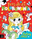 Bajkowy świat. Brokatowa kolorowanka. Autor: Podgórska Anna. Dadada.pl Okładka książki Bajkowy świat. Brokatowa kolorowanka