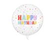 Opakowanie Balon Bubble Happy Birthday transparentny 60cm