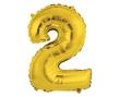 Opakowanie Balon foliowy 2 złoty 35cm