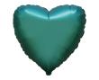 Opakowanie Balon foliowy 46cm Serce satynowe zielone
