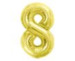 Opakowanie Balon foliowy B&C 8 Light gold 85cm