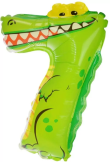Opakowanie Balon foliowy cyferka 7 zwierzątko