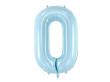 Opakowanie Balon foliowy Cyfra 0 86cm jasny niebieski