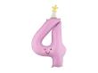 Opakowanie Balon foliowy Cyfra 4 lawendowy 86cm