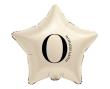 Opakowanie Balon foliowy Gwiazda kremowa cyfra 0 44cm