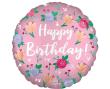 Opakowanie Balon foliowy Happy Birthday Peony 46cm