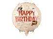 Opakowanie Balon foliowy Happy Birthday Piraci beżowy 35cm